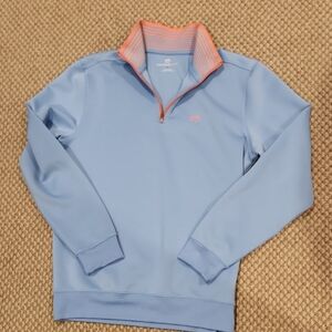 Souther Tide Men's Light Blue Performance Quarter-Zip Pullover sz S, LIKE NEW